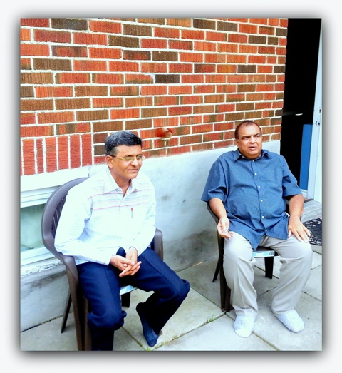 Mustufa Ismail Khoda in Canada with Iqbal Gulam Bhuta.oshawa.