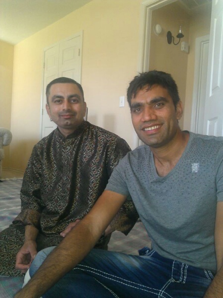 Faiyaz Khandhiya with Munaf Patel